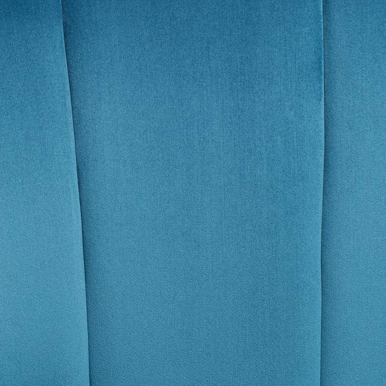Leighton 57&quot; Wide Blue Velvet Tufted Sofa more views