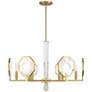 Thumbnail2 of Leighton 6-Light Chandelier in Warm Brass more views