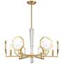 Thumbnail3 of Leighton 6-Light Chandelier in Warm Brass more views