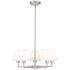 Leila 26" Wide Brushed Nickel 5-Light Chandelier
