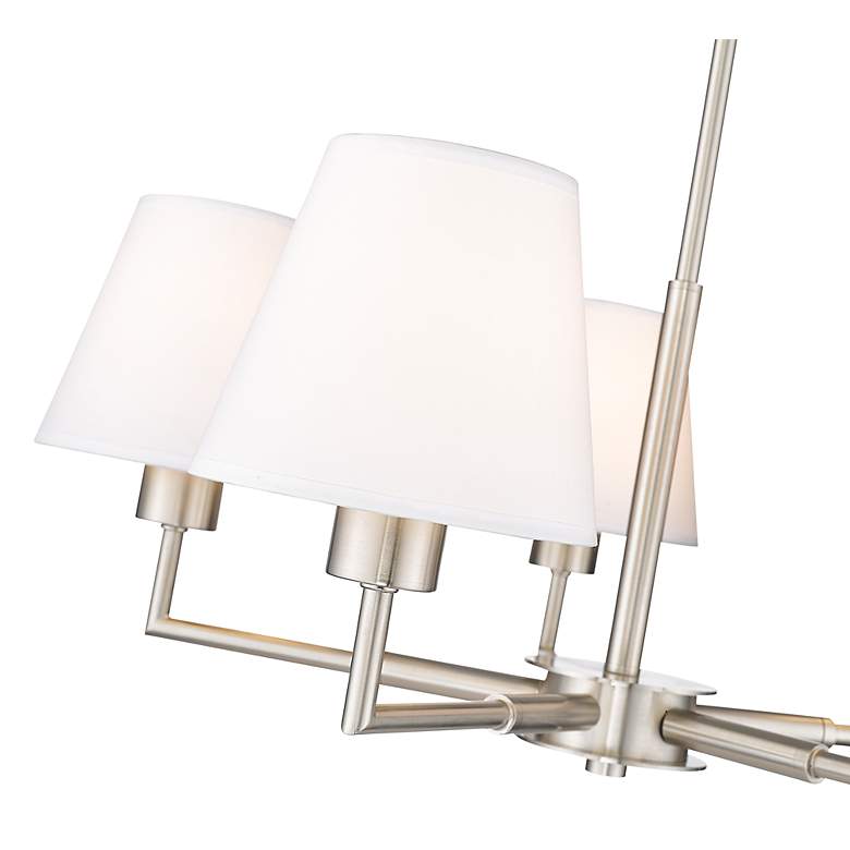 Image 6 Leila 26" Wide Brushed Nickel 5-Light Chandelier more views