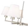 6_Leila 26" Wide Brushed Nickel 5-Light Chandelier more views