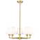 Leila 26" Wide Luxe Gold 5-Light Chandelier
