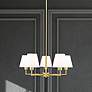 2_Leila 26" Wide Luxe Gold 5-Light Chandelier