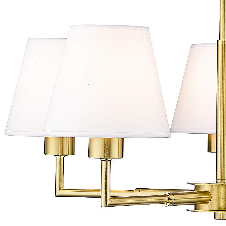 Image 4 Leila 26" Wide Luxe Gold 5-Light Chandelier more views