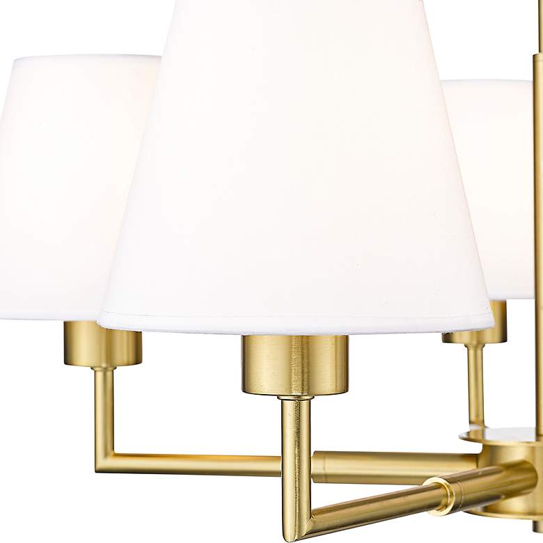 Image 5 Leila 26" Wide Luxe Gold 5-Light Chandelier more views