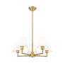 6_Leila 26" Wide Luxe Gold 5-Light Chandelier more views
