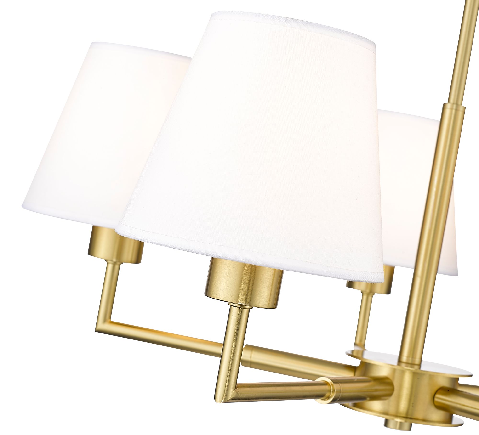Leila 26" Wide Luxe Gold 5-Light Chandelier in scene