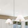 2_Leila 42" Wide Brushed Nickel 2-Light Linear Chandelier