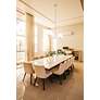 4_Leila 62" Wide Brushed Nickel 2-Light Linear Chandelier more views