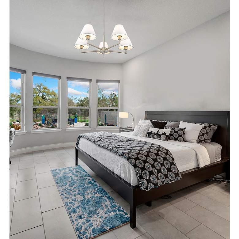 Image 3 Leila by Z-Lite Brushed Nickel 5 Light Chandelier more views