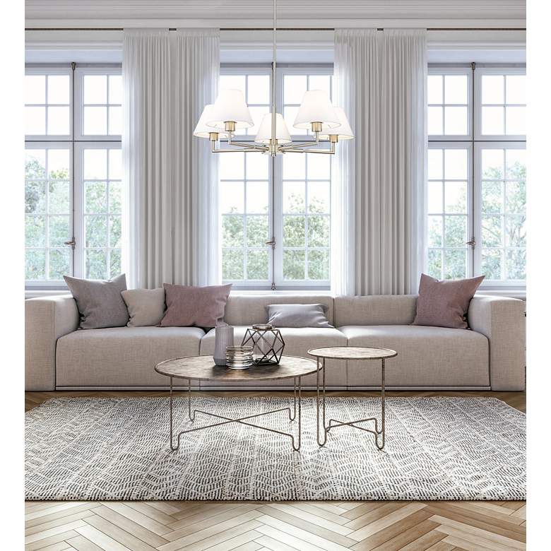 Image 4 Leila by Z-Lite Brushed Nickel 5 Light Chandelier more views