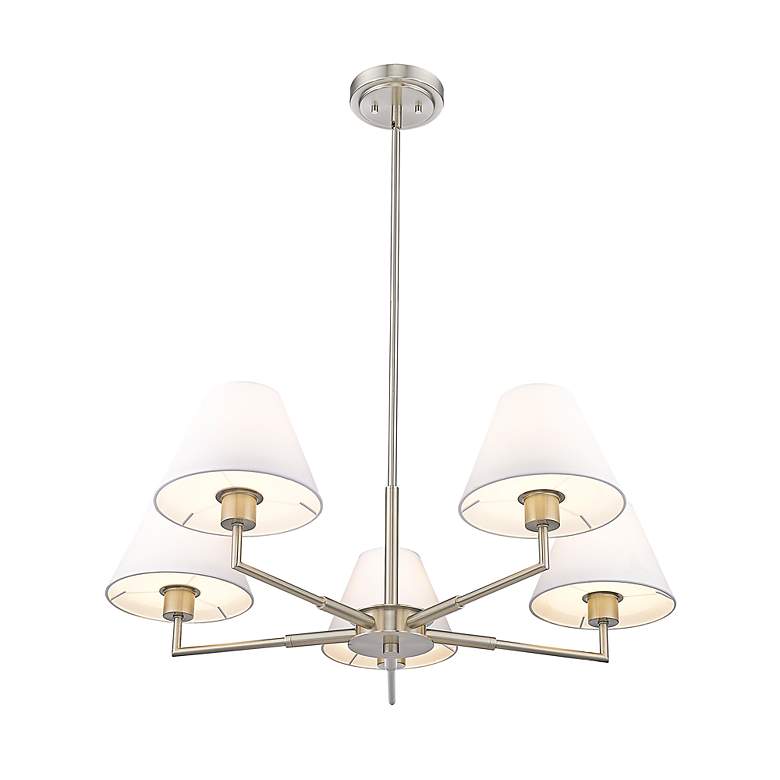 Image 6 Leila by Z-Lite Brushed Nickel 5 Light Chandelier more views