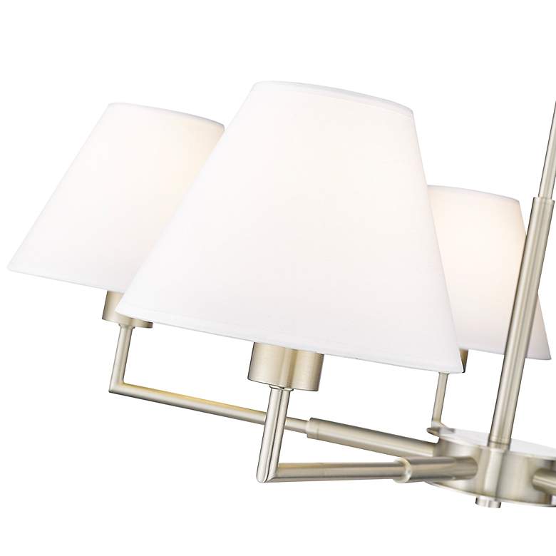 Image 7 Leila by Z-Lite Brushed Nickel 5 Light Chandelier more views