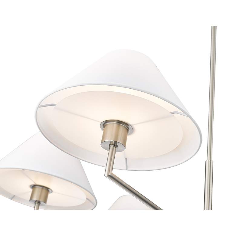 Image 6 Leila by Z-Lite Brushed Nickel 6 Light Chandelier more views