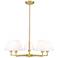 Leila by Z-Lite Luxe Gold 5 Light Chandelier