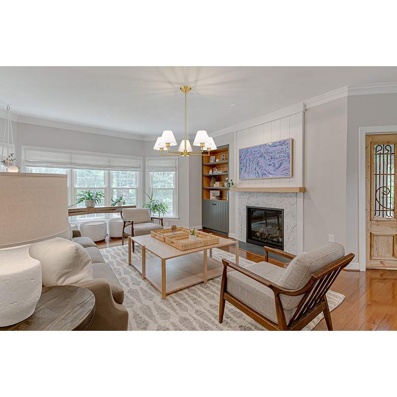 Image 5 Leila by Z-Lite Luxe Gold 5 Light Chandelier more views