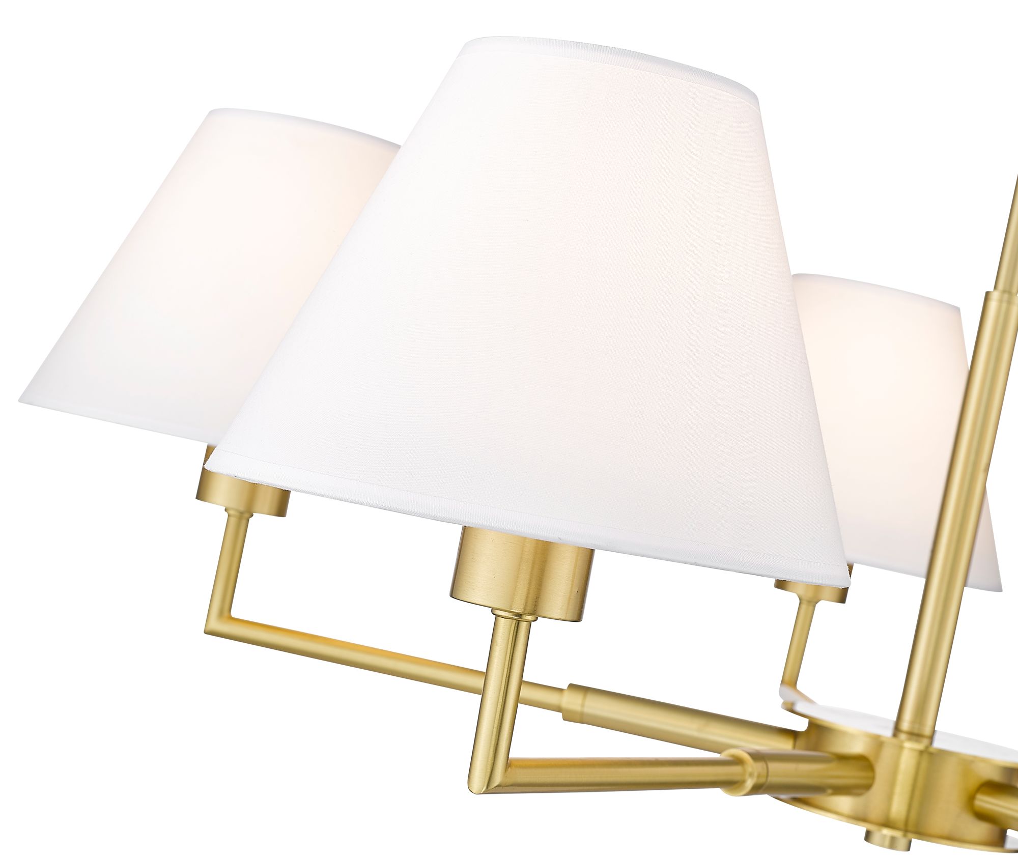 Leila by Z-Lite Luxe Gold 5 Light Chandelier in scene