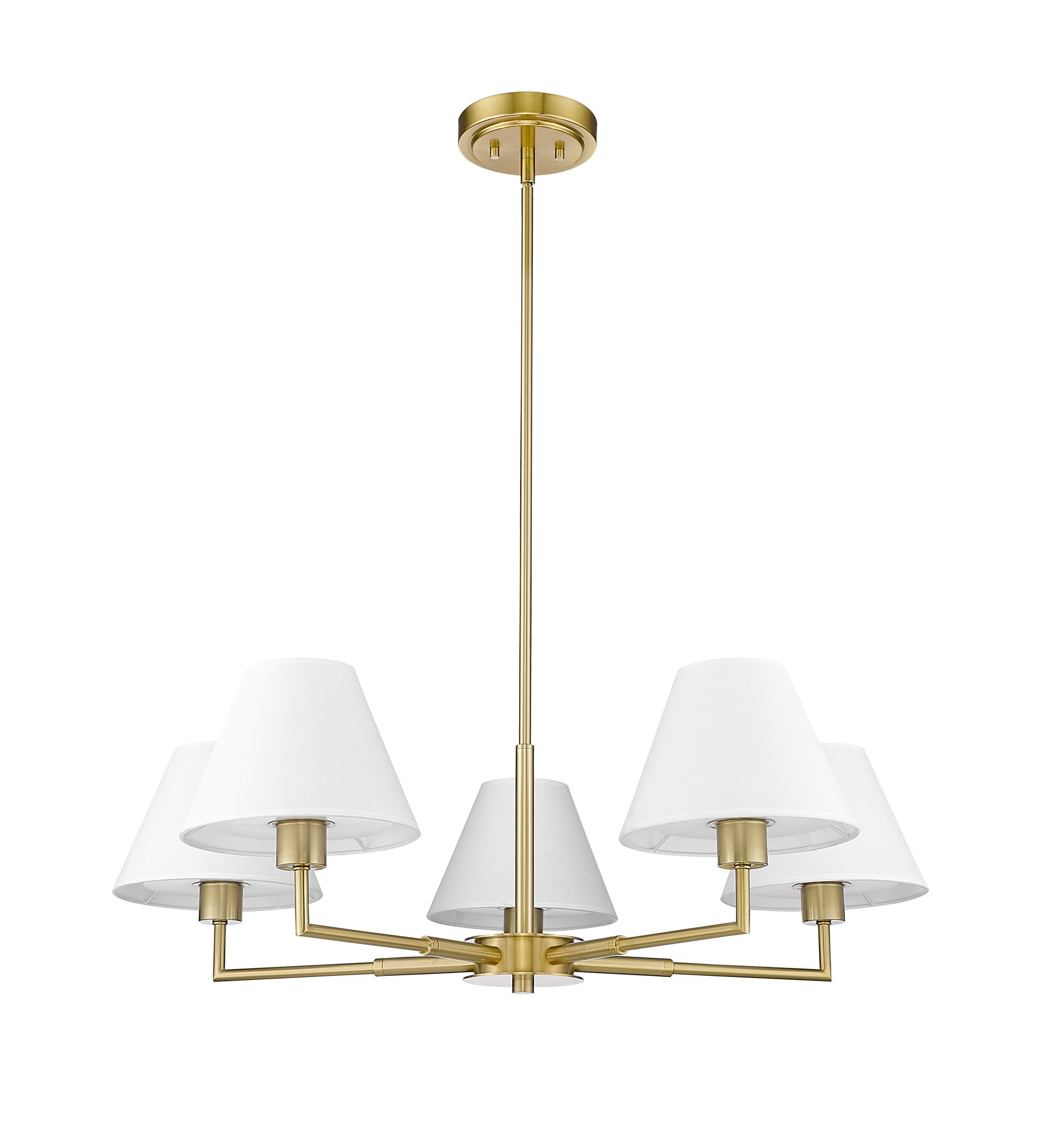 Leila by Z-Lite Luxe Gold 5 Light Chandelier in scene