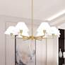 Thumbnail1 of Leila by Z-Lite Luxe Gold 6 Light Chandelier