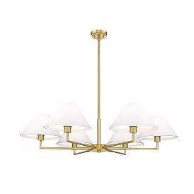 Image5 of Leila by Z-Lite Luxe Gold 6 Light Chandelier more views