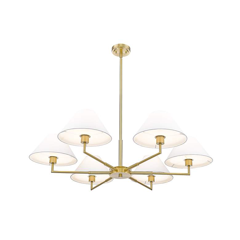 Image 6 Leila by Z-Lite Luxe Gold 6 Light Chandelier more views