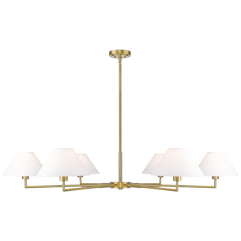 Image 1 Leila by Z-Lite Luxe Gold 6 Light Chandelier