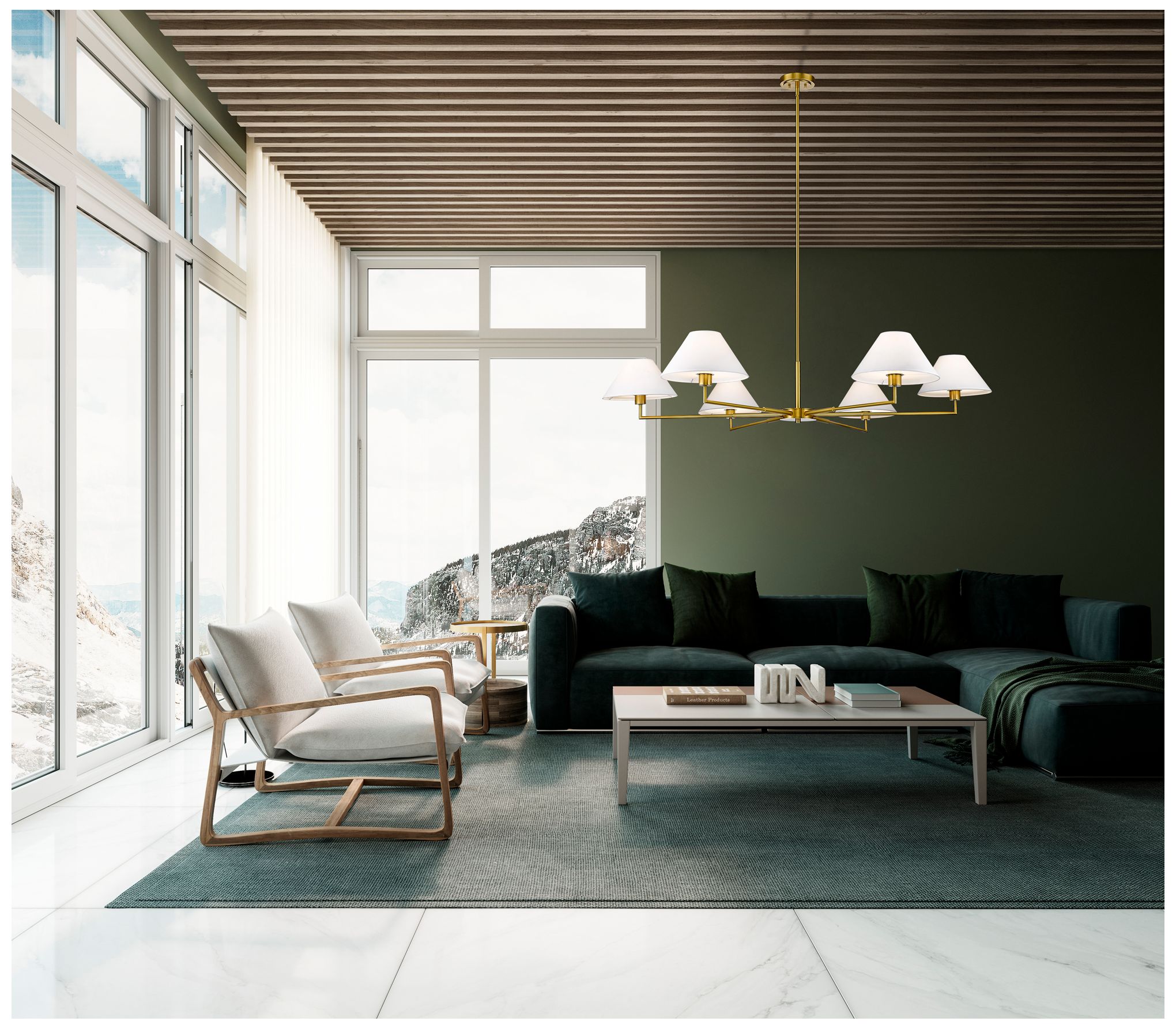Image 6 Leila by Z-Lite Luxe Gold 6 Light Chandelier more views