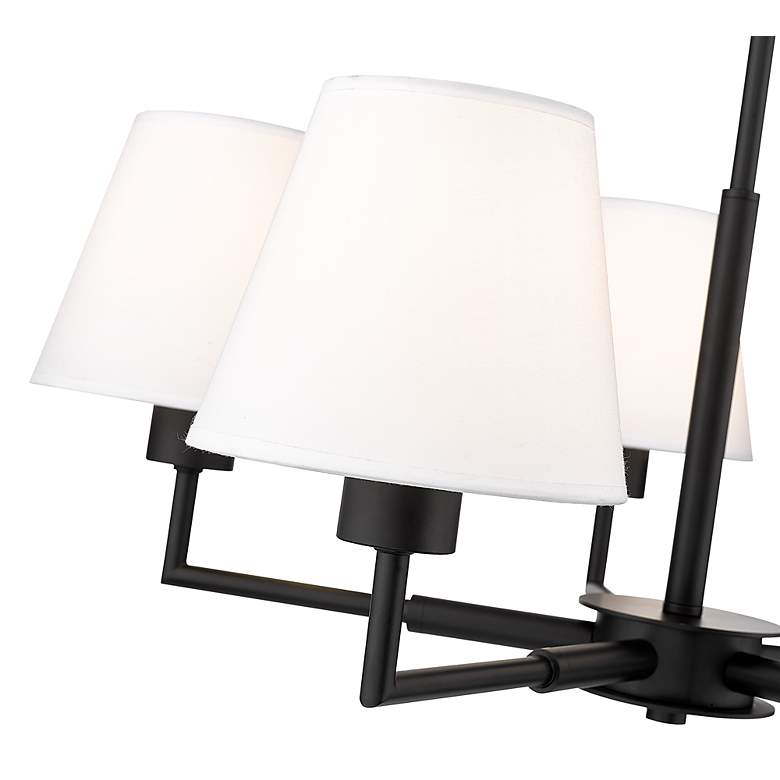 Image 7 Leila by Z-Lite Matte Black 5 Light Chandelier more views