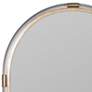 Leila Glossy Champagne 24" x 38" Arch Top Wall Mirror