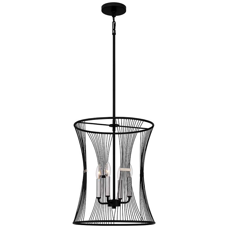 Image 2 Leiland 4-Light Matte Black Pendant