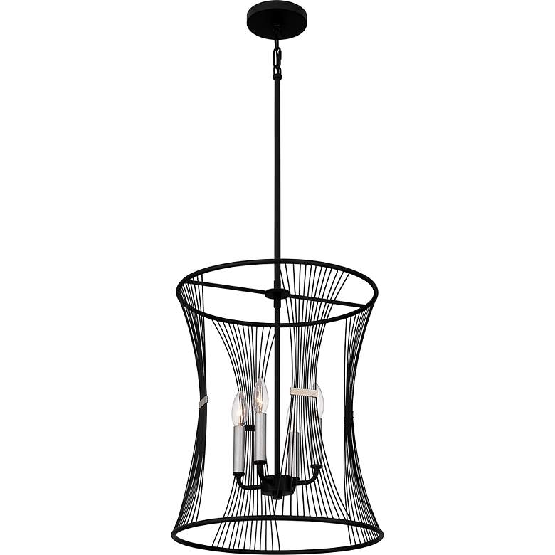 Image 7 Leiland 4-Light Matte Black Pendant more views