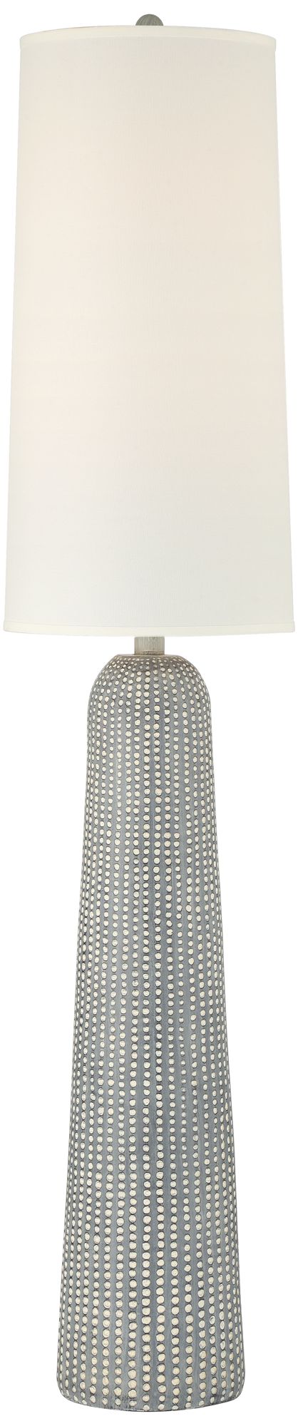Image 2 Leisa 65 1/2" High Hammered Gray 2-Light Modern Floor Lamp