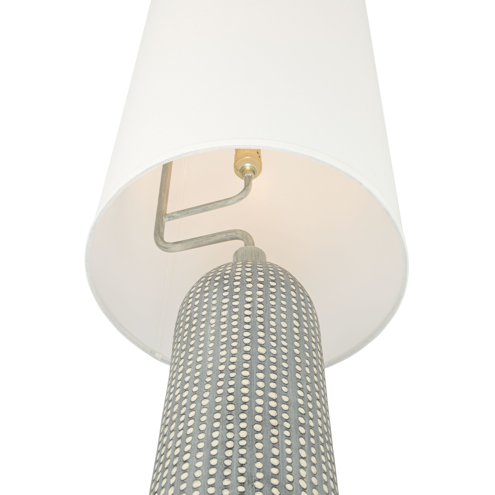 Image 4 Leisa 65 1/2" High Hammered Gray 2-Light Modern Floor Lamp more views