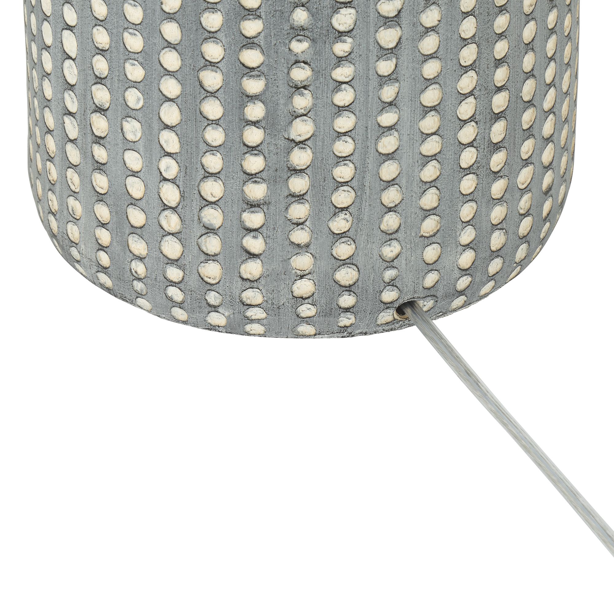 Leisa 65 1/2" High Hammered Gray 2-Light Modern Floor Lamp