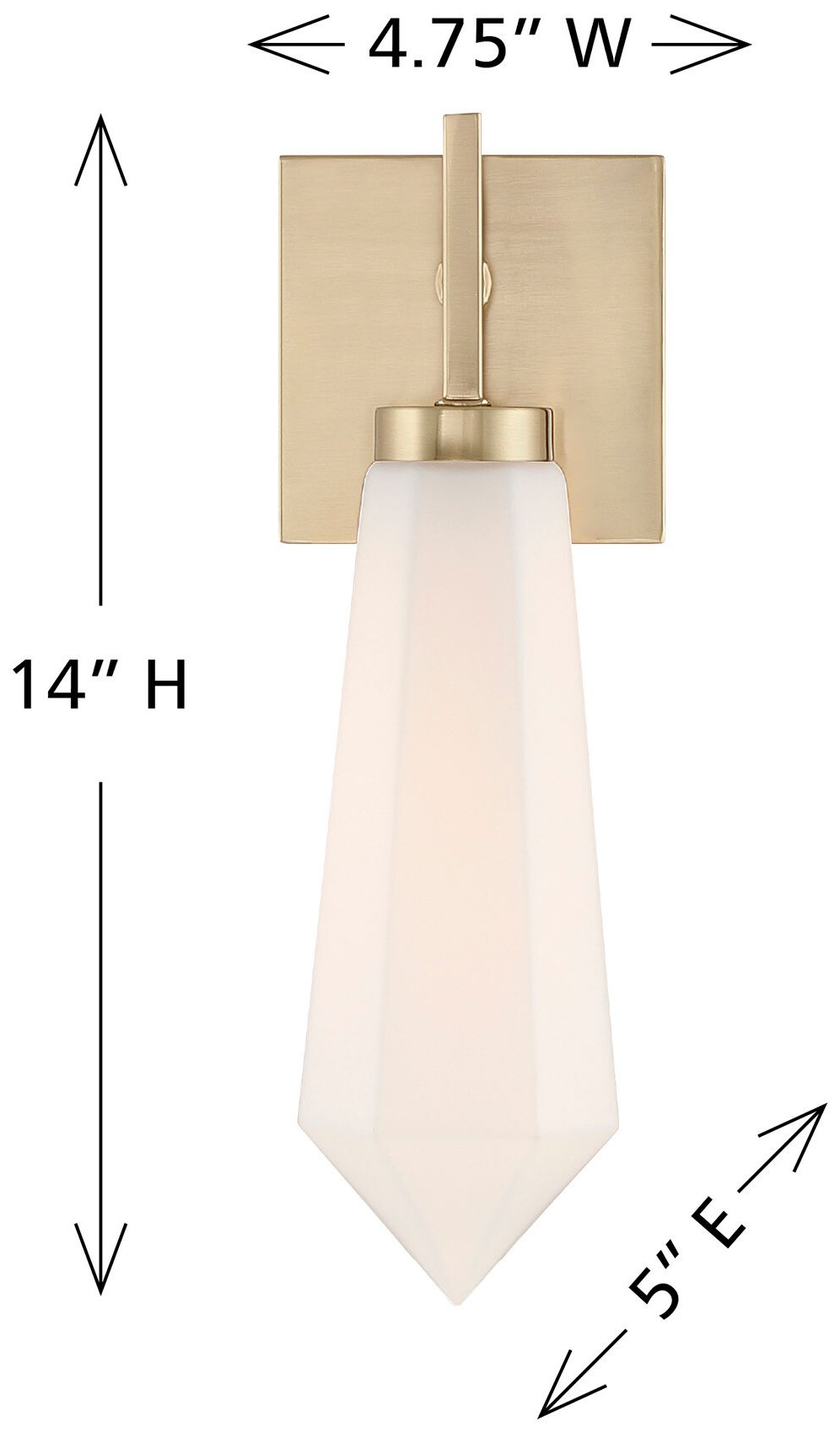 Image 7 Leland 1-Light Wall Sconce in Noble Brass by Dann Foley more views