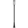 Leland 117 3/4"H Sand Black LED Outdoor Post Light with Base