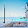2_Leland 91 3/4"H Sand Black LED Outdoor Post Light with Base more views