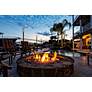 3_Leland 91 3/4"H Sand Black LED Outdoor Post Light with Base more views