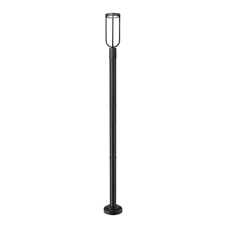 Image 4 Leland 91 3/4"H Sand Black LED Outdoor Post Light with Base more views