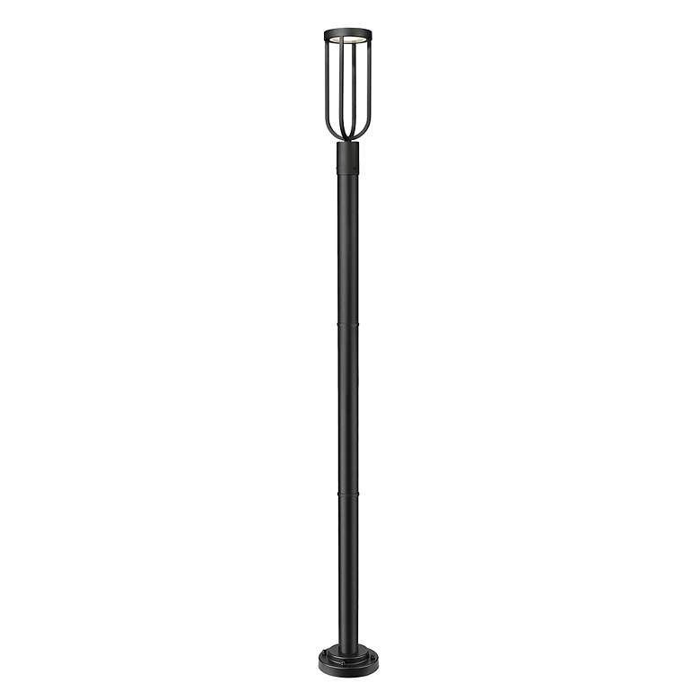 Image 5 Leland 91 3/4"H Sand Black LED Outdoor Post Light with Base more views