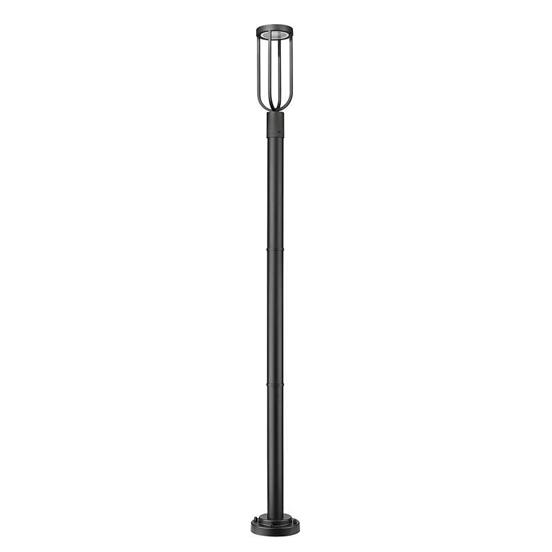 Image 7 Leland 91 3/4"H Sand Black LED Outdoor Post Light with Base more views