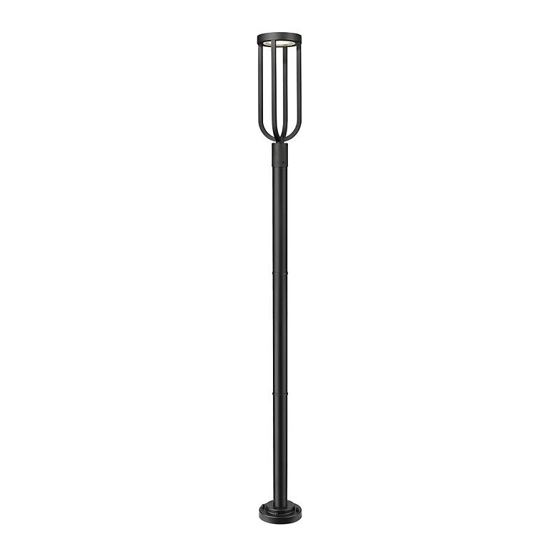 Image 5 Leland 97 1/4"H Sand Black LED Outdoor Post Light with Base more views