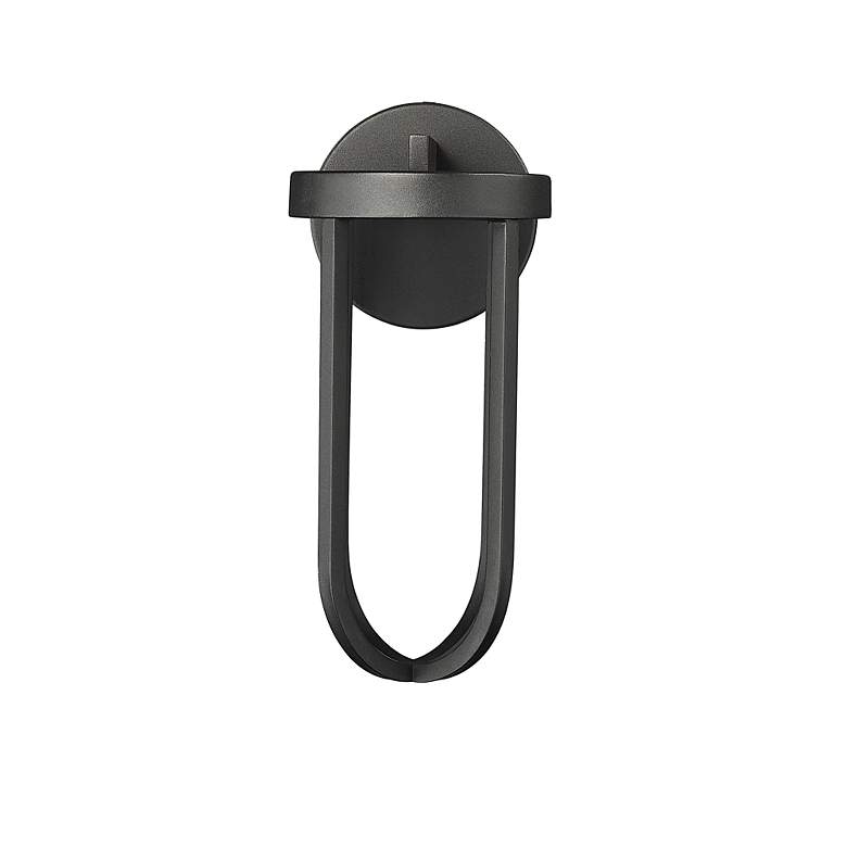 Image 4 Leland by Z-Lite Sand Black 1 Light Outdoor Wall Light more views