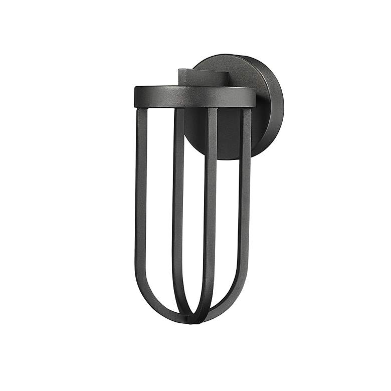 Image 5 Leland by Z-Lite Sand Black 1 Light Outdoor Wall Light more views