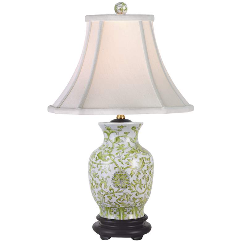 Image 2 Lemon Green Porcelain Vase Table Lamp