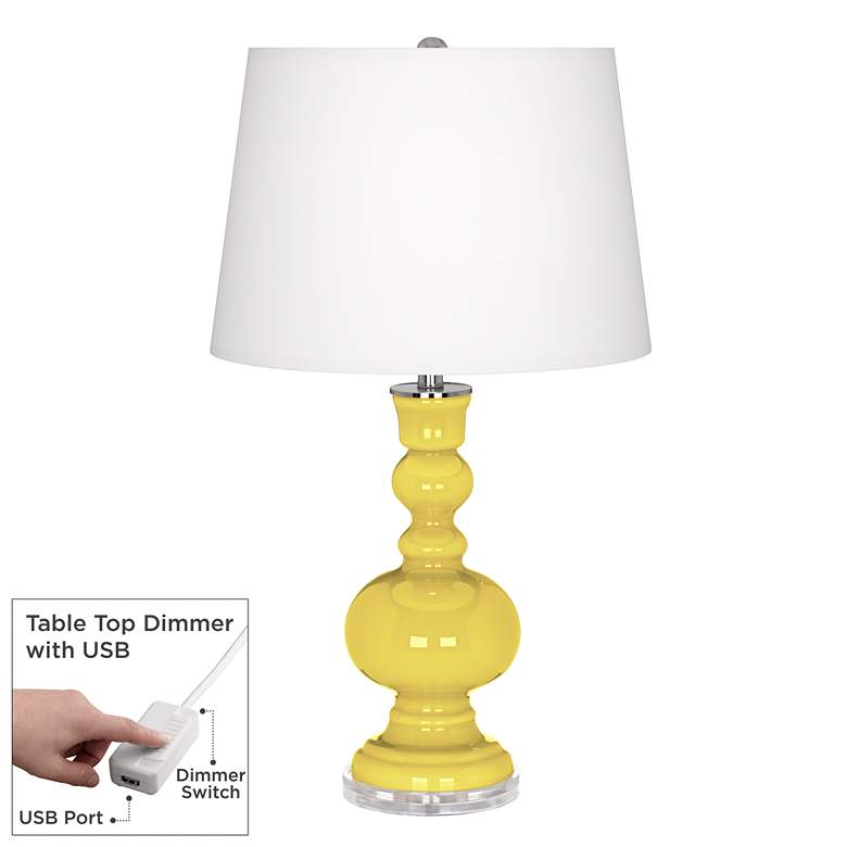 Lemon Twist Apothecary Table Lamp with Dimmer