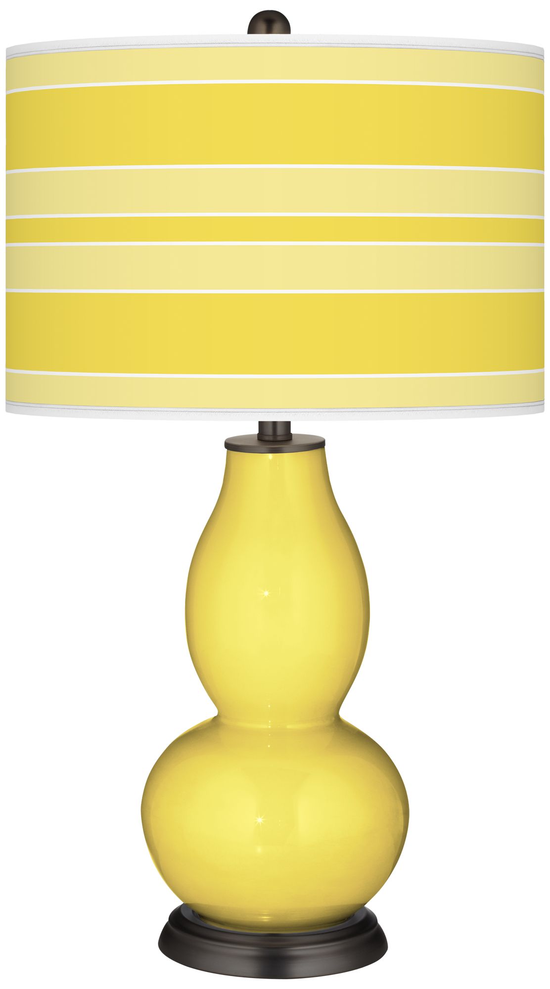 Image Lemon Twist Bold Stripe Double Gourd Table Lamp