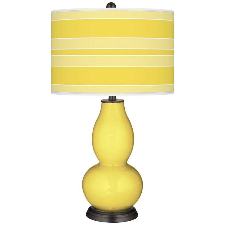 Image 1 Lemon Twist Bold Stripe Double Gourd Table Lamp