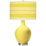 Lemon Twist Bold Stripe Ovo Table Lamp